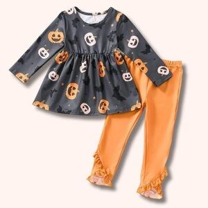 Spooky Pumpkin Kids Halloween Outfit